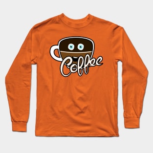 Cute Coffee Addict Long Sleeve T-Shirt